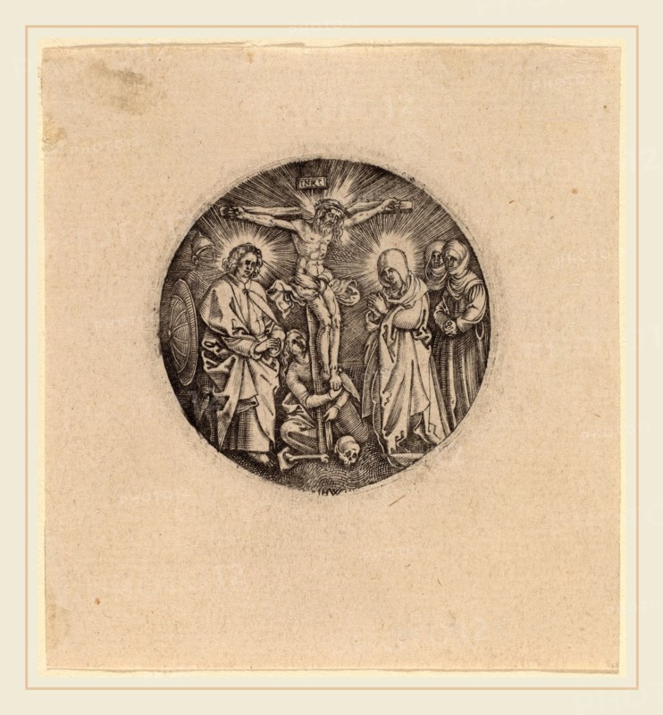 Hieronymus Wierix and Antonie Wierix after Albrecht DÃ¼rer (Flemish, c. 1552-possibly 1624), The Crucifixion called the Sword Pommel of Maxmilian, engraving