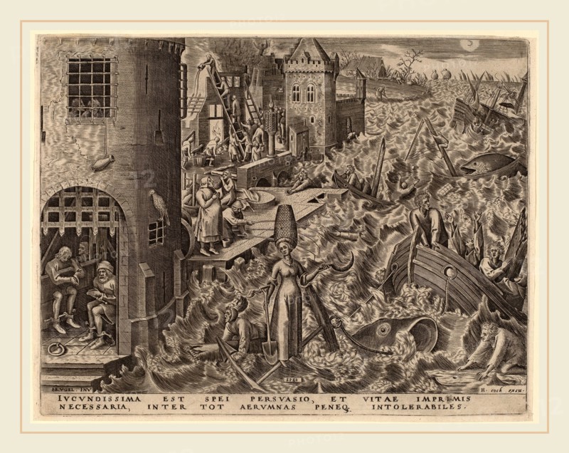 Attributed to Philip Galle after Pieter Bruegel the Elder (Flemish, 1537-1612), Hope, published 1559, engraving