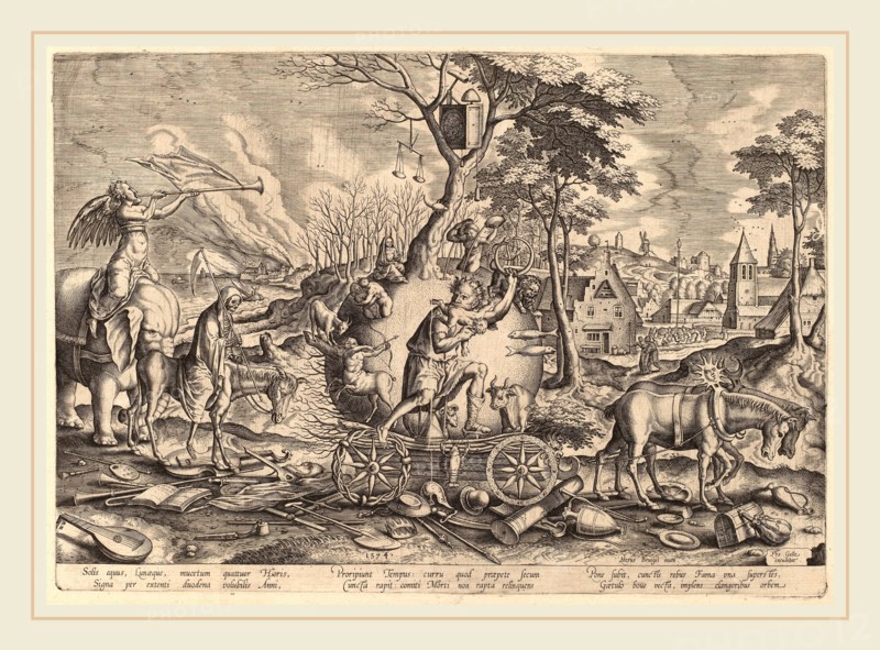 Philip Galle after Pieter Bruegel the Elder (Flemish, 1537-1612), The Triumph of Time, published 1574, engraving
