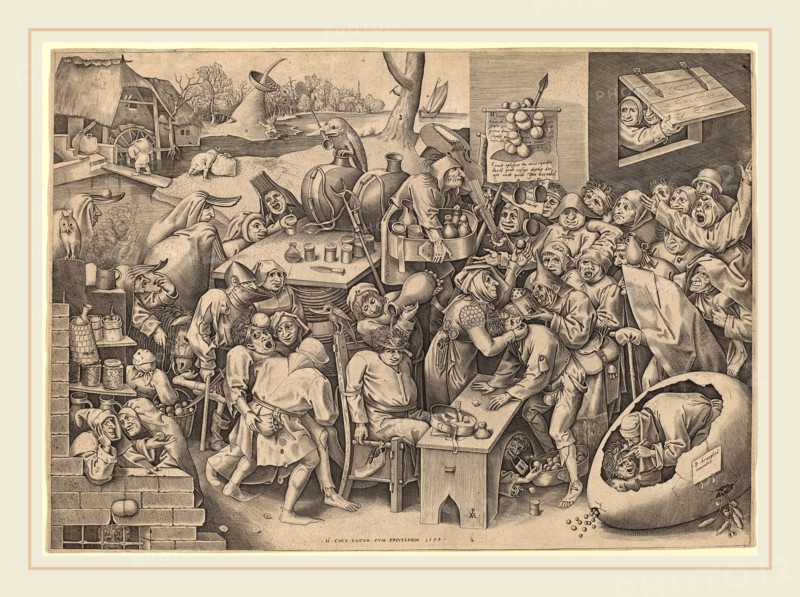 Pieter van der Heyden after Pieter Bruegel the Elder (Flemish, active c. 1551-1572), The Witch of Malleghem, published 1559, engraving
