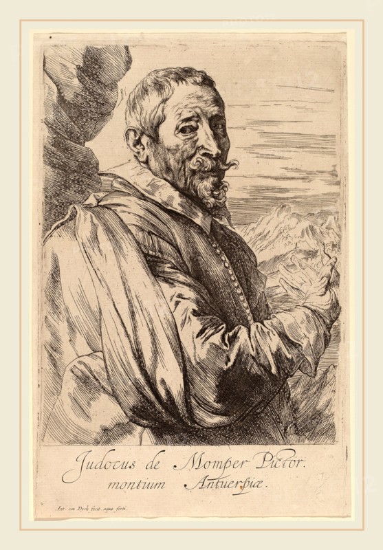 Sir Anthony van Dyck (Flemish, 1599-1641), Jodocus de Momper, probably 1626-1641, etching