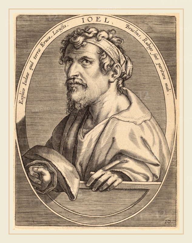 Theodor Galle after Jan van der Straet (Flemish, c. 1571-1633), Joel, published 1613, engraving on laid paper