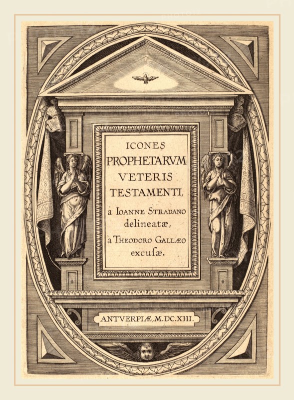 Theodor Galle after Jan van der Straet (Flemish, c. 1571-1633), Title Page, published 1613, engraving on laid paper