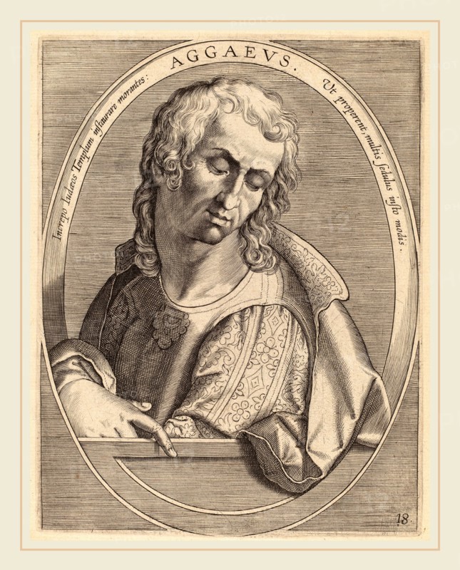 Theodor Galle after Jan van der Straet (Flemish, c. 1571-1633), Aggaeus, published 1613, engraving on laid paper