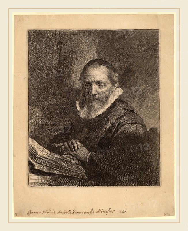 Rembrandt van Rijn (Dutch, 1606-1669), Jan Cornelisz. Sylvius, 1633, etching