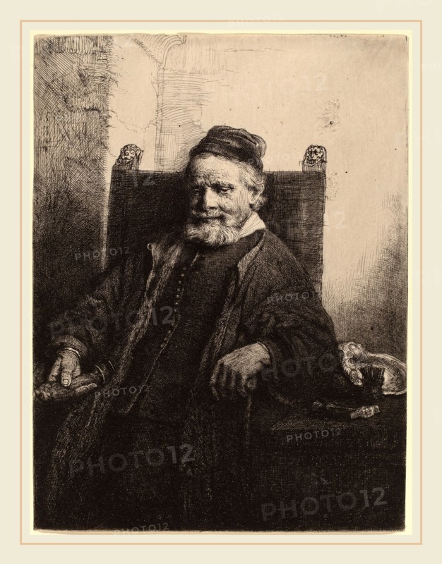 Rembrandt van Rijn (Dutch, 1606-1669), Jan Lutma, 1656, etching and drypoint