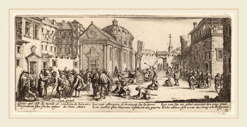 Gerrit van Schagen after Jacques Callot (Dutch, c. 1642-1690 or after), The Hospital, etching and engraving