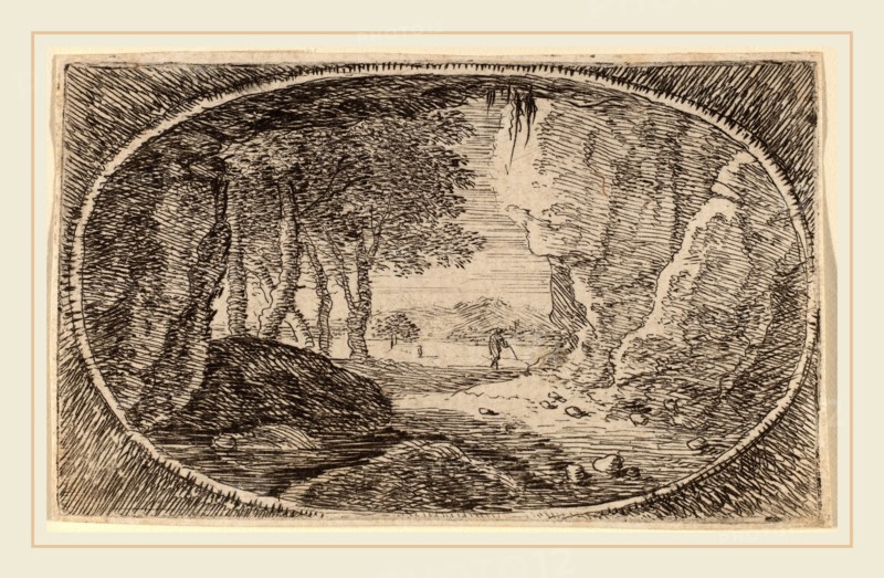 Herman van Swanevelt (Dutch, c. 1600-1655), The Rocks, etching