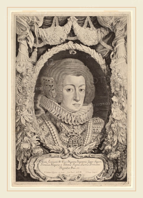Jacob Louis after Pieter Claesz Soutman (Dutch, 1595-1635 or after), Maria Anna of Spain, engraving