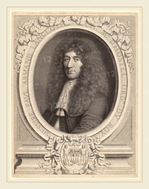 Peter Ludwig van Schuppen (Flemish, 1627-1702), Langlois de Blancfort, 1675, engraving