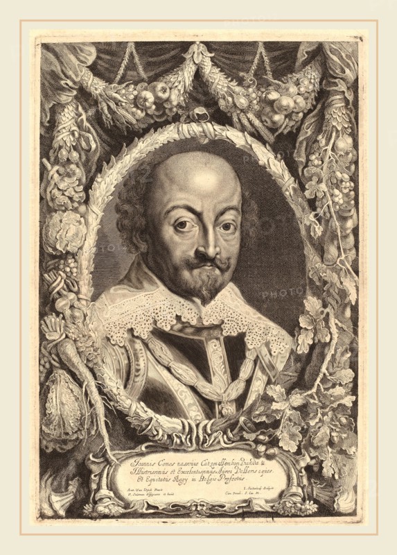 Jonas Suyderhoff and Attributed to Pieter Claesz Soutman after Sir Anthony van Dyck (Flemish, c. 1580-1657), John, Count of Nassau, etching on laid paper