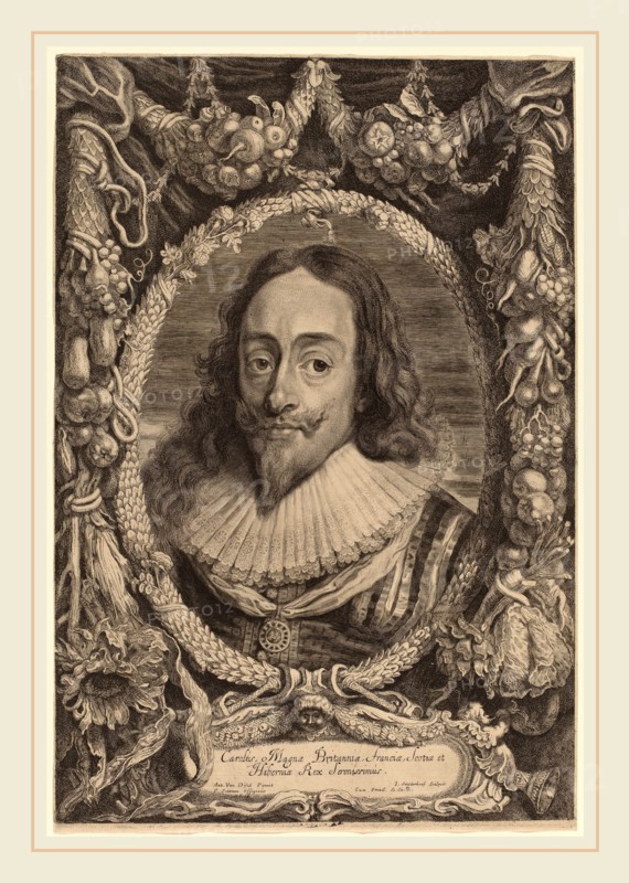 Jonas Suyderhoff after Sir Anthony van Dyck (Dutch, c. 1613-1686), Charles I, King of England, 1650?, etching and engraving