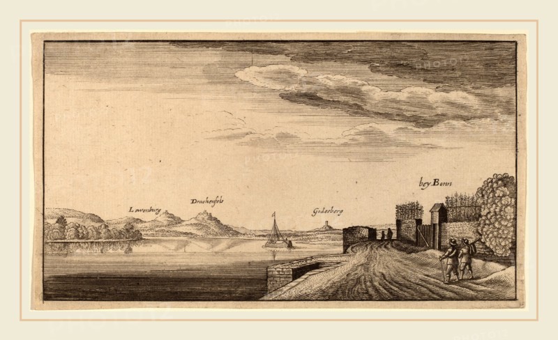 after Wenceslaus Hollar, View of Lewenberg, etching