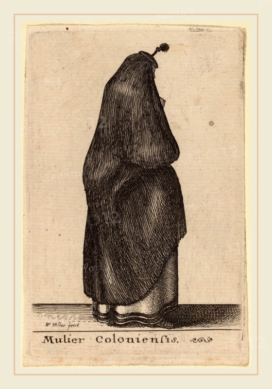 Wenceslaus Hollar (Bohemian, 1607-1677), Mulier Coloniensis, etching