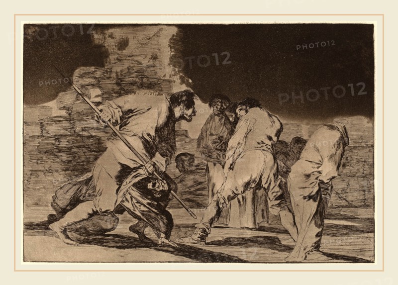 Francisco de Goya, Disparate furioso (Furious Folly), Spanish, 1746-1828, in or after 1816, etching and burnished aquatint