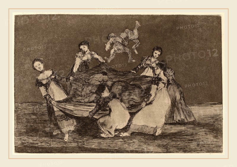 Francisco de Goya, Disparate femenino (Feminine Folly), Spanish, 1746-1828, in or after 1816, etching, aquatint