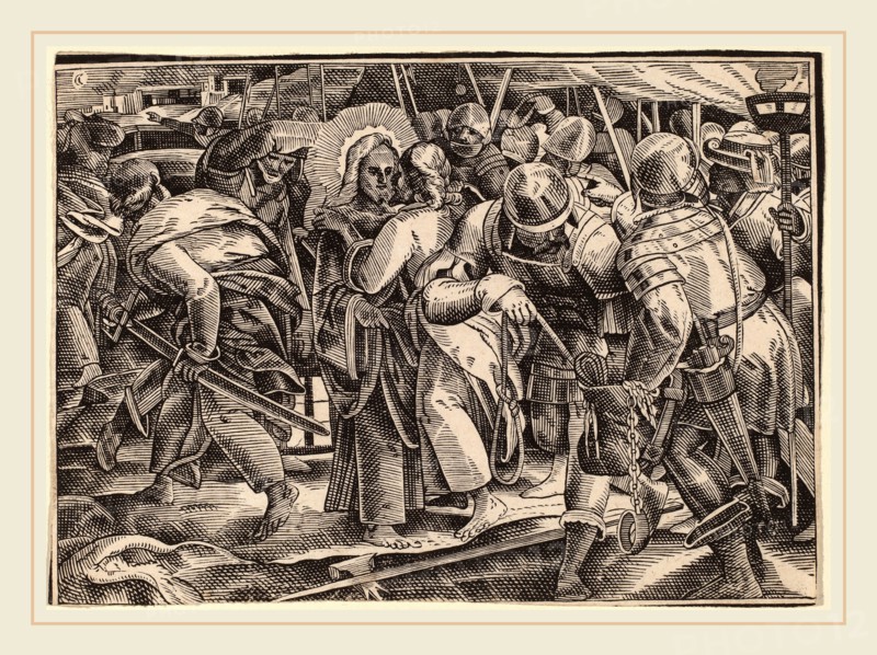 Christoph Murer, Christ Tells His Disciples of the Last Judgment, Swiss, 1558-1614, published 1630, woodcut on laid paper