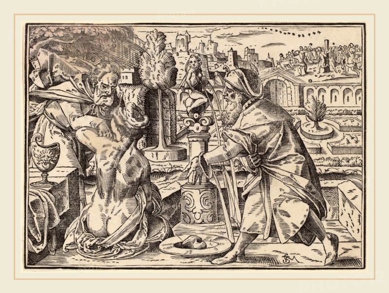 Christoph Murer, Christ Tells His Disciples of the Last Judgment, Swiss, 1558-1614, published 1630, woodcut on laid paper