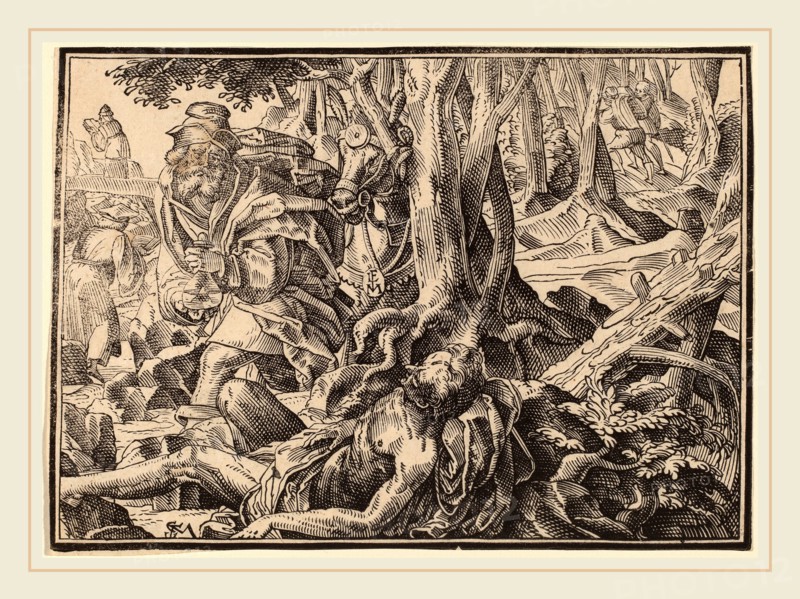 Christoph Murer, Christ Tells His Disciples of the Last Judgment, Swiss, 1558-1614, published 1630, woodcut on laid paper