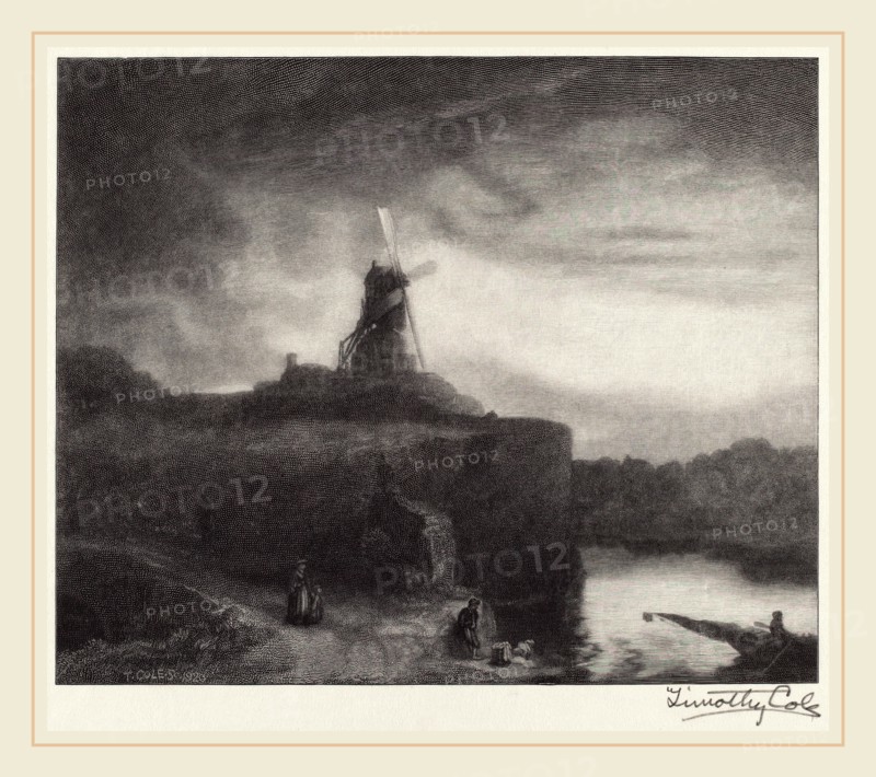 Timothy Cole after Rembrandt van Rijn, The Mill, American, 1852-1931, 1920, wood engraving