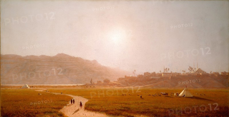Sanford Robinson Gifford, Siout, Egypt, American, 1823-1880, 1874, oil on canvas