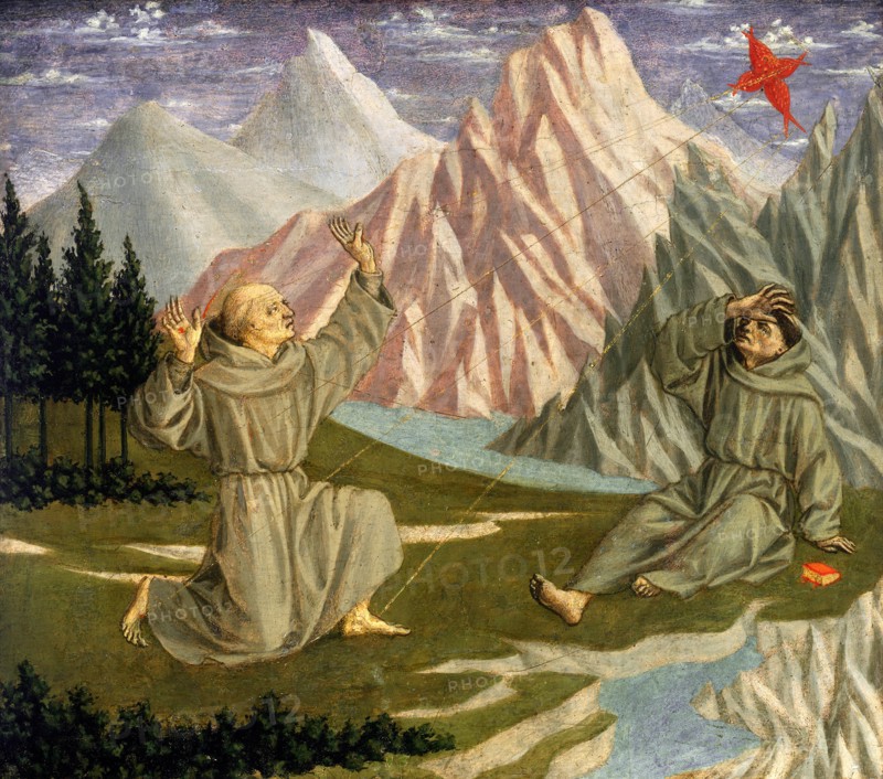 Domenico Veneziano (Italian, c. 1410-1461), Saint Francis Receiving the Stigmata, c. 1445-1450, tempera on panel