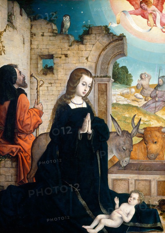 Juan de Flandes, The Nativity, Hispano-Flemish, active 1496-1519, c. 1508-1519, oil on panel