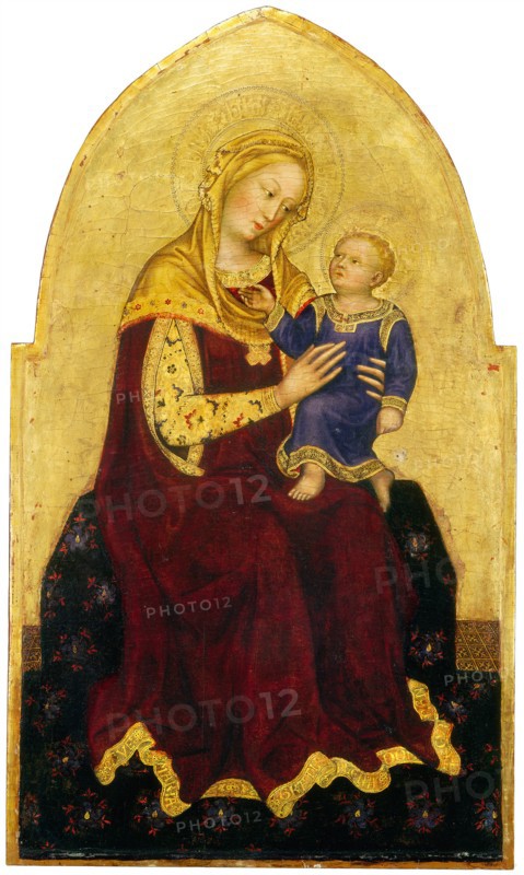 Gentile da Fabriano, Madonna and Child Enthroned, Italian, c. 1370-1427, c. 1420, tempera on panel