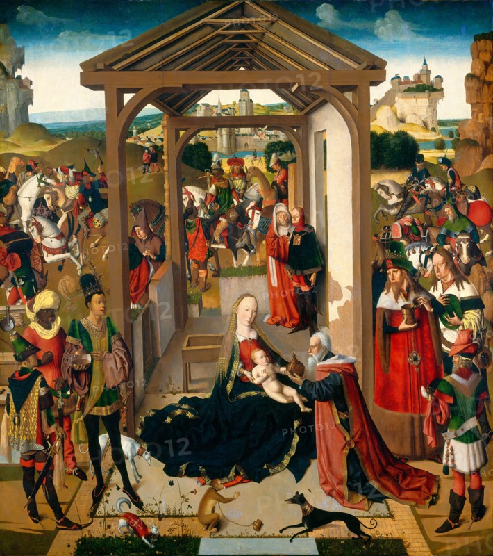 North Netherlandish 15th Century, The Adoration of the Magi, fourth quarter 15th century, oil on canvas transferred from panel