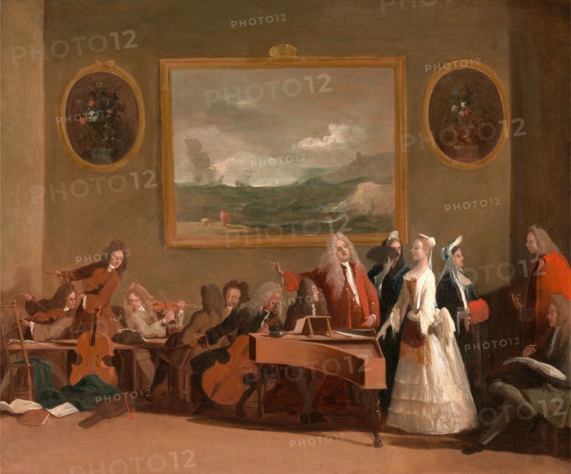 Rehearsal of an opera, Marco Ricci, 1676-1729, Italian
