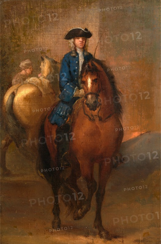 A Young Gentleman Riding a Schooled Horse, John Vanderbank, 1694-1739, British