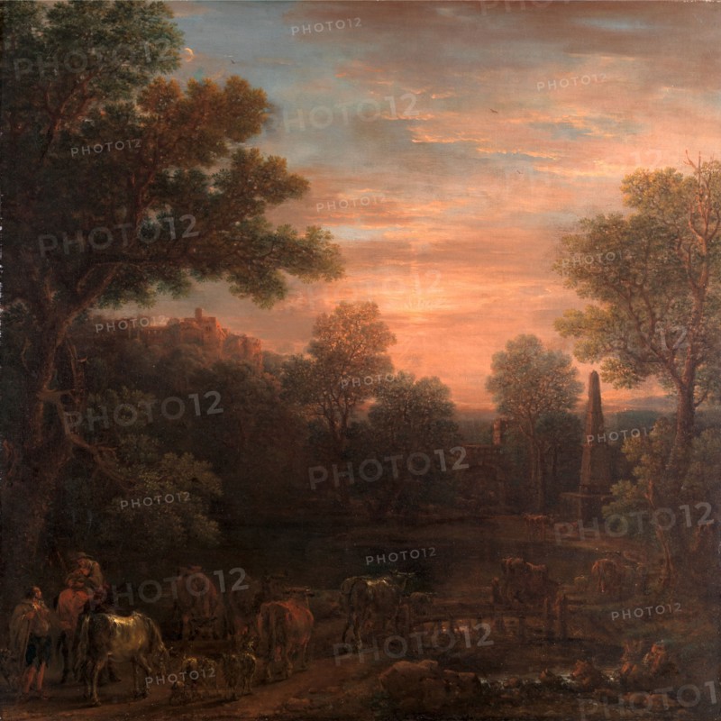 Classical Landscape: Evening, John Wootton, 1682-1764, British