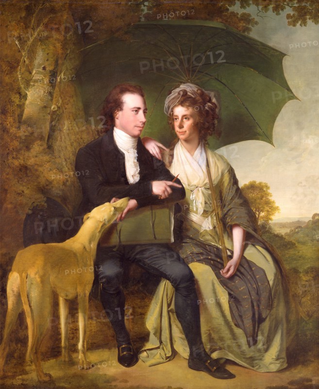 The Rev. and Mrs. Thomas Gisborne, of Yoxhall Lodge, Leicestershire Signed and dated in black paint, lower right: "I. Wright Pinx^t. 1786", Joseph Wright of Derby, 1734-1797, British