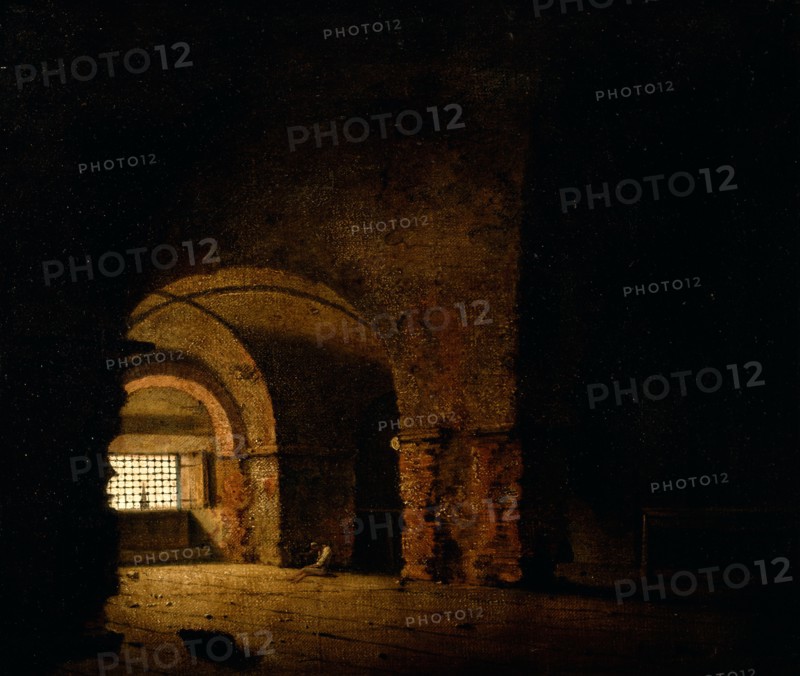 The Prisoner Signed, lower right: "I. W." [or J.W.], Joseph Wright of Derby, 1734-1797, British