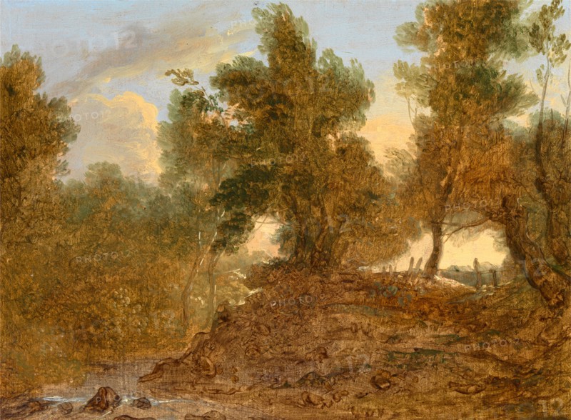 A Landscape at Wick, Gloucestershire, 'Below the Rocks', Benjamin Barker, 1776-1838, British