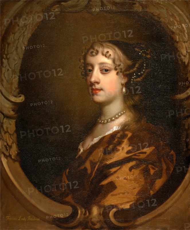 Lady Frances Savile, Later Lady Brudenell Inscribed in artist's hand, yellow paint, lower left: "Frances Lady Brudence|", Peter Lely, 1618-1680, Dutch