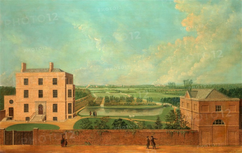 The Hermitage The Hermitage North End Road, London A View of Mr. Foote's Villa at North End, unknown artist, 18th century, British