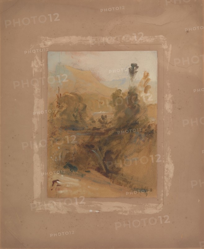 Upright Landscape, unknown artist, 19th century, British
