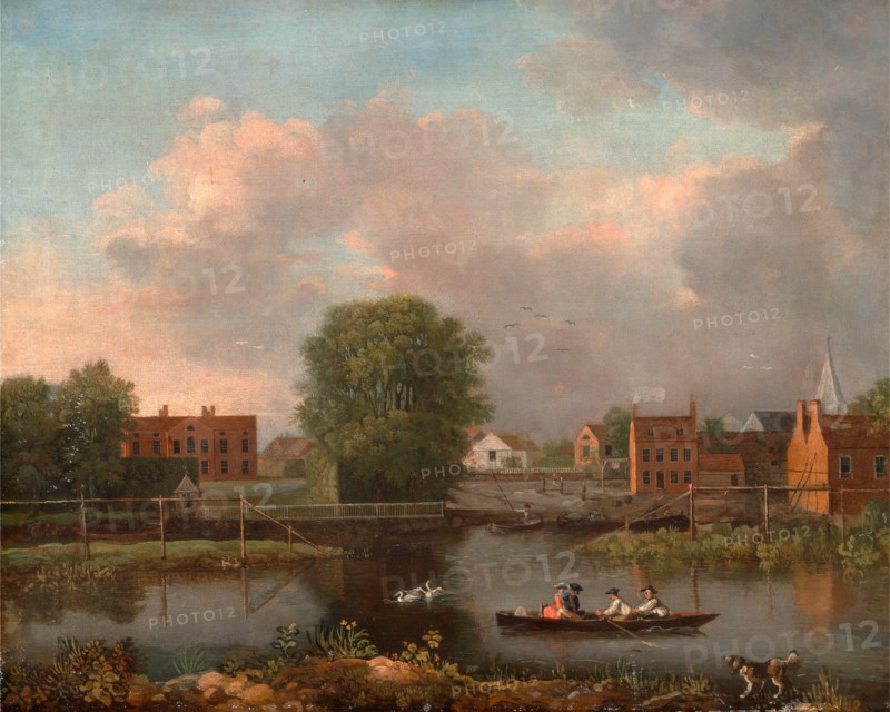 A River Landscape, possibly a View from the West End of Rochester Bridge, John Inigo Richards, 1731-1810, British