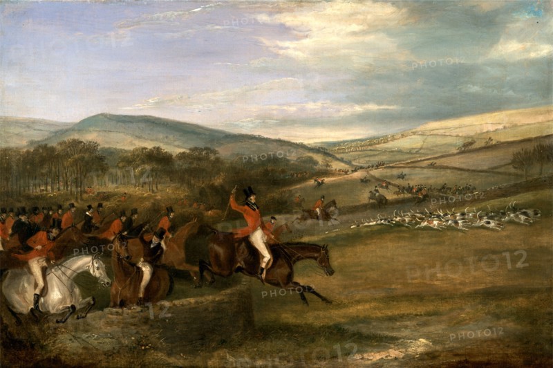 The Berkeley Hunt, 1842: Full Cry Signed and dated, lower center: "F. C. Tu[?] | 1842", Francis Calcraft Turner, active 1782-1846, British