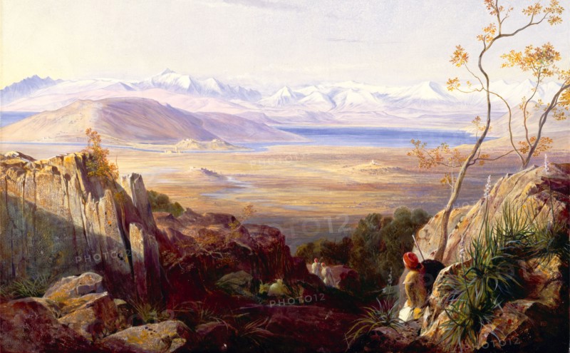 Butrinto, Albania Signed and dated, monogram, yellow, lower right: "L186[...]", Edward Lear, 1812-1888, British