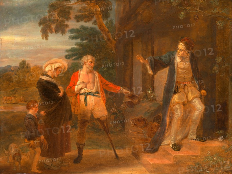The Seven Ages of Man: The Pantaloon, 'As You Like It,' II, vii, Robert Smirke, 1752-1845, British
