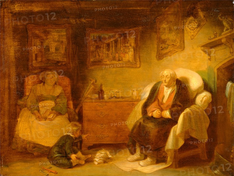 The Seven Ages of Man: Second Childishness, 'As You Like It,' II, vii, Robert Smirke, 1752-1845, British