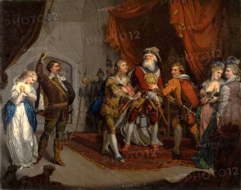 Cordelia Championed by the Earl of Kent, from Shakespeare's "King Lear," I, i Cordelia championed by the Earl of Kent, unknown artist, 18th century, British