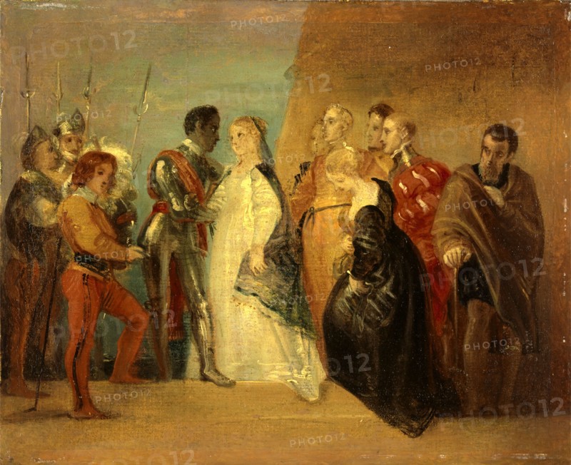 The Return of Othello, 'Othello,' Act II, Scene II Othello, the Moor of Venice, Thomas Stothard, 1755-1834, British