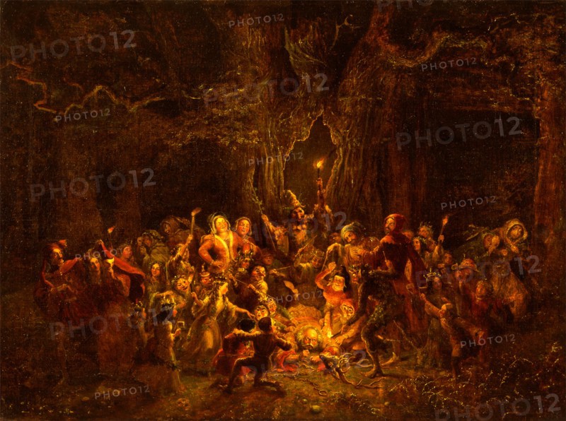 Herne's Oak from 'The Merry Wives of Windsor,' V, v Herneâ€ôs Oak from The Merry Wives of Windsor, Act V, Scene v, George Cruikshank, 1792-1878, British