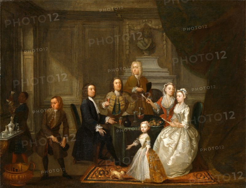 Group portrait, probably of the Raikes family, Gawen Hamilton, ca. 1697-1737, British