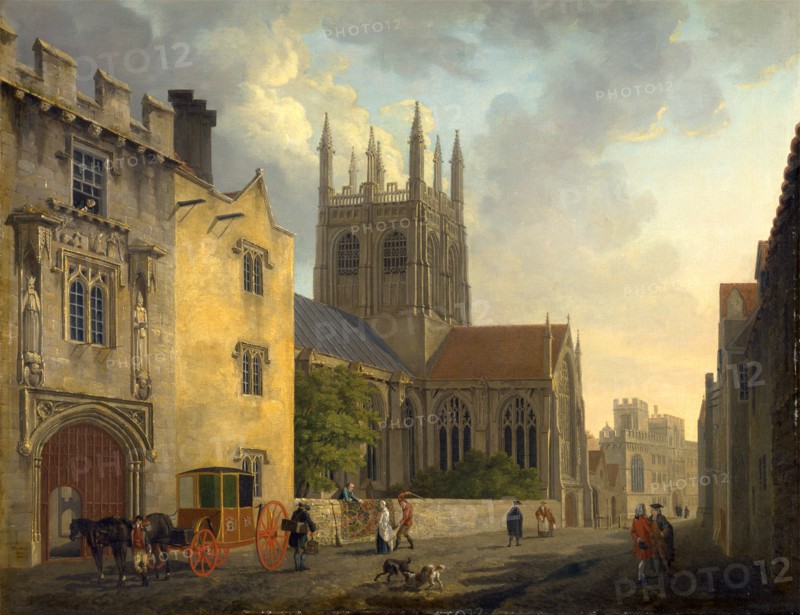 Merton College, Oxford Signed and dated in brown paint, lower left: "MRooker | pinx | [...]", Michael "Angelo" Rooker, 1746-1801, British