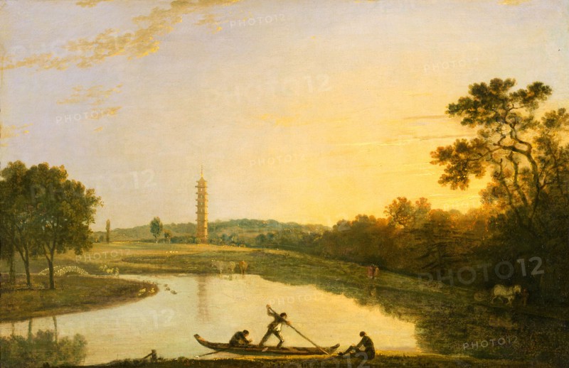 Kew Gardens: The Pagoda and Bridge, Richard Wilson, 1714-1782, British