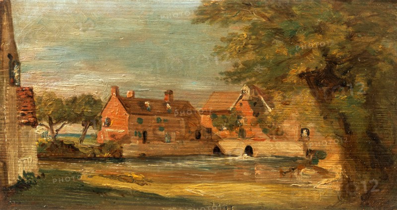 Flatford Mill, John Constable, 1776-1837, British